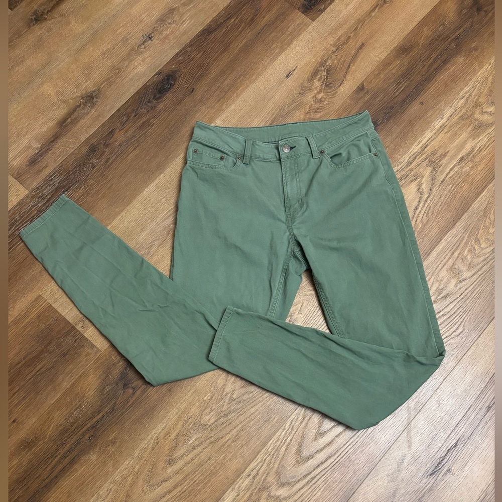 L.L. Bean Women's Olive Skinny Jeans